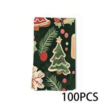 A 2pcs Set Of Christmas Themed Towels Designed With A Simple Christmas Tree And Candy Pattern Print, Machine Washable, Heat-Resistant, Absorbent And Reusable, Suitable For Room Decoration, Kitchen And Bathroom Towels, Party Decoration, Home Decoration, And Ideal Christmas Gift. - Multicolor - View 16