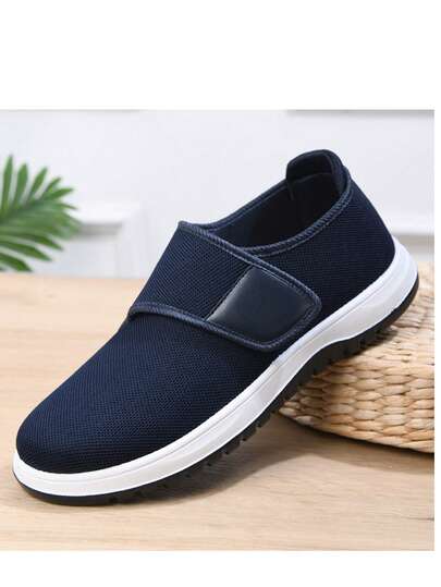 Tênis esportivo casual, versátil, de cor sólida, com , leve, antiderrapante, respirável, para casa/trabalho, caminhada