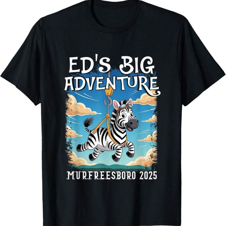 Ed's Big Adventure Murfreesboro 2025 Ed The Zebra Captured T-Shirt