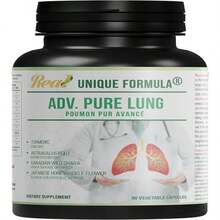 Unique Formula Adv Pure Lung | Lung Cleanse And Detox | Herbal Respiratory Supplement For Lung Support With Chaga Mushroom, Curcumin Turmeric, Honeysuckle Flower, Astragalus, Quercetin, Pomegranate - 白色的 - 查看 1