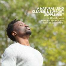 Unique Formula Adv Pure Lung | Lung Cleanse And Detox | Herbal Respiratory Supplement For Lung Support With Chaga Mushroom, Curcumin Turmeric, Honeysuckle Flower, Astragalus, Quercetin, Pomegranate - 白色的 - 查看 3