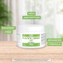 SUPERSMART - Glycine - Pure &Amp; Premium Quality - Promote Healthy Muscular System &Amp; Levels Of Collagen - Stimulates The Immune System | Non-GMO &Amp; Gluten Free - 180 G - 白色的 - 查看 2