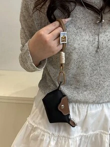 HAILIAN Borsellino alla moda e semplice da donna, decorazione per borse, disponibile in più colori, può essere regalato come piccolo regalo alle migliori amiche, portafoglio mini, portamonete, portafoglio da polso, portafoglio con decorazione a stella