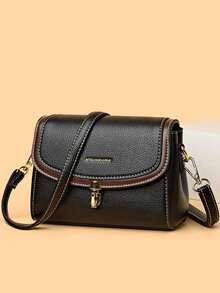 2026 New Solid Color Vintage Ladies Handbag, Luxury Designer Ladies Crossbody Bag, High Quality Soft Leather Ladies Wallet, Tote Bag, Ladies Tote Bag, Ladies Handbag, Ladies Wallet, For Strolling, Travel, Shopping, Work, Daily Commute, Etc. - 彩色 - 查看 4