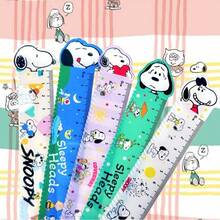 1 pieza Regla de acrílico de Snoopy de 15 cm de alto, regla de medición estética, artículos de papelería de escuela primaria, al por mayor transfronteriza (estilo aleatorio) - Multicolor - Ver 3