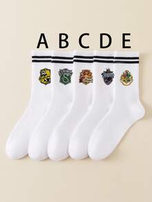 5/1 Paio di calzini equipaggio da uomo a tema Harry Potter. Con design divertenti e interessanti, sono calzini divertenti e bizzarri perfetti per Natale e Ognissanti. Adatti come regali per feste, sono anche ottimi da indossare per le coppie.