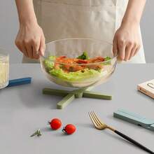 1pcs Silicone X-Shaped Folding Placemat Kitchen Creative Insulation Pad Thickened Silicone Pot Mat Coaster Anti-Scalding High Temperature Resistant Non-Slip