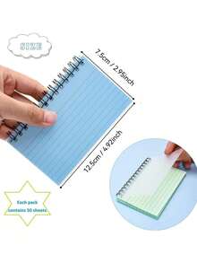 2pcs/1pc Simple Colorful Spiral Notebook, Multifunctional Coil Notebook Candy Color Lined Portable Diary Memo Index Card Creative Notepad, Easy Tear Binding, Pink Blue Green 5 Color Mix, Office Supplies Diary Notebook Student Back To School Stationery, Birthday Thanksgiving Gift, School Prize And Reward