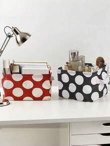 1 Piece Fabric Storage Box, Desktop Organizer For Cosmetics, Books, Dolls, Underwear Storage Basket