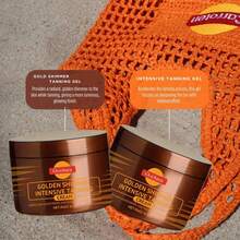 Tanning Gel, Ultra-Moisturizing Dark Tanning| Bronzing Tanning Booster| Carrot & Coconut Oil| Vitamin A & Vitamin E Moisturizing & Hydrating| Made In Greece| Golden Shimmer Tanning Gel - 114G - 查看 8