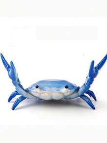Crab-Shaped Multifunctional Desk Phone Holder With Pen Cup, Glasses Rack And Slouchy Design, For Creative Decoration, Home And Office Plastic Accessory