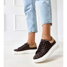 Eriksen Turquoise Platform Sneakers With Pink Insert - Brown - View 2