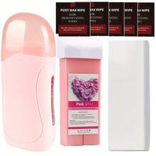 Viilife 一套滚轮式脱毛蜡套装，包含1个蜡罐、100片脱毛蜡纸、5片湿巾，男女均适用，适合敏感肌肤。 - 美規A型插(110-127V) - 查看 10