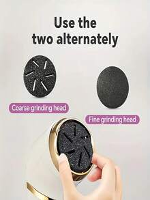 Rechargeable Electric Callus Remover (With Dust Collector), Professional Foot Care Set, Dead Skin Remover With 3 Replacement Heads And 2 Speed Settings, LCD Display Foot Massager (1500mAh Battery Capacity) - White - View 13