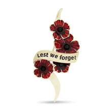 Auf dass wir nicht vergessen Rote Emaille Blumen Mohn Brosche Rucksack für Schule Büro Accessoires Hemden Jacken Schmuck Weihnachten Halloween Kleidung Anstecker Lustig Süß Lehrer Geschenke