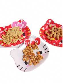 1pc Sanrio Cartoon Cute Ceramic Dishware, Cake/Snack/Fruit Plate