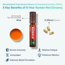 JUNGWONSAM Korean Red Ginseng Immune Drink Booster - 7 Serving Vials With 12 Multivitamins, Including Zinc, Vitamin C, Iron, Niacin &Amp; 20g Ginseng Extract - Flavor NameC - 查看 8