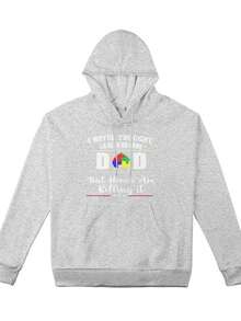 Women's Plus-Size Sweatshirt, I Never Thought Dadcasual Style Sweatshirt, A Must-Have For Daily Travel, Suitable For All Seasons.