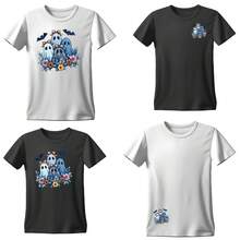 3 قطع / 3 قطع / 4 قطع / عناصر زهرة الشبح الهالوين 4 ، رقع ملابس قابلة للغسل من الدرجة الأولى DIY ، ملصقات نقل الحرارة ، تي شيرتات نسائية / رجالية ، حقائب الظهر ، وسائد ، شارات زخرفية ، ملصقات ، قبعات البيسبول ، حقائب الظهر ، إلخ