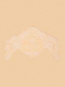 1pc Paisley Pattern Boho Polyester Chiffon Lace Trim Fashion Scarf, Versatile Sun Shawl, Suitable For All Seasons