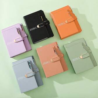 A Pcs 2026 Plan Book A5/A6 Schedule Book Calendar Book Daily One Page Notebook(2026.01-2026.12)