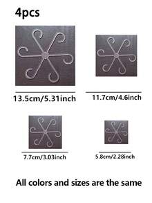 8个/4件装植物支架，坚固的攀援植物茎夹，藤蔓固定器，室内花茎固定器，塑料园艺工具，适用于攀援植物，可用于露营/婚礼/花园装饰/卧室装饰/房间装饰/家居装饰/秋季装饰/情人节/复活节 - 彩色 - 查看 14