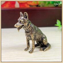 1pc Gold Dachshund Statue Ornament, 3D Metal Dog Figurine Decor, Home Kitchen Decoration, Party Gift, No Power Needed, Collectible Craft Item, Tabletop Decorative Accessory - Multicolor - View 13