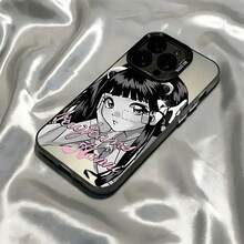 Anime New Jeans Girl  16 15 14 13 12 11 Pro Max X XR XSMAX 8 16 Plus Anti-Drop Matte Back Cover - Trộn màu - Xem 1