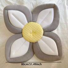 1pc Baby Bath Mat, Newborn Flower Bathing Pad, Sunflower Sink Facial Massage Cushion, Compression Design - Pink - View 3