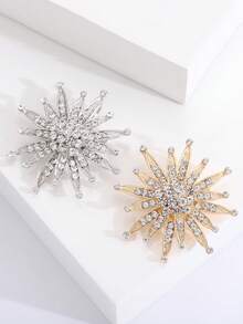Fashionable Rhinestone Sunflower Brooch For Women Dress Suit Pin Accessories Party Banquet Gift - Sunflower - View 8