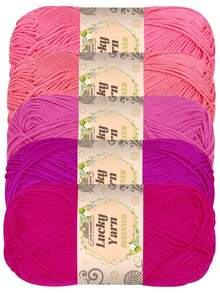 5 件/套 250 克优质图案腈纶纱线套装，每件 50 克 - 柔软，适合 DIY 针织和钩编项目，用于围巾、帽子、手套、毛毯、手工艺品、秋冬