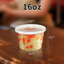 45 Sets Of Transparent Plastic Storage Containers With Lids [8/16/24/32 Ounces], For Food Storage, Made Of PP Material, Heat-Resistant Soup Cups, Leak-Proof, Microwaveable, Reusable, Suitable For Holding Fruits, Snacks, Vegetables, Noodles, Rice Soup, Suitable For Family Gatherings, Restaurants, Catering Services, And Halloween And Christmas Parties., Home Decor, Party & Christmas Storage - 45 Sets - 查看 9