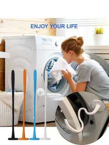 1 pièce Support de porte magnétique pour lave-linge, support universel pour lave-linge à chargement frontal - bras flexible et ajustable avec aimant puissant - prévient la moisissure et les odeurs - cadeau parfait pour les propriétaires de camping-cars/hôtes Airbnb/mamans - idéal pour le grand nettoyage de printemps et le pendaison de crémaillère