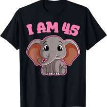Elephant 45th Birthday Party Adventure Zookeeper T-Shirt