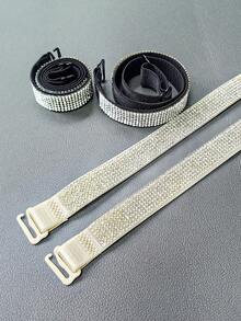 1/2 Cặp Áo ngực có dây đeo vai có thể tháo rời đính đá Rhinestone nhiều màu lấp lánh, quyến rũ dành cho nữ - Nhiều màu - Xem 5