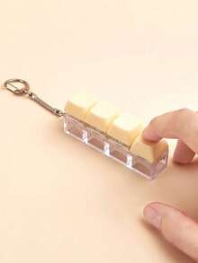 1PC Simple Colorful Keyboard Fidget Toy 4 Keys Keyboard Cube Relief Pressure Relief Keychains,Car Keychain,Bag Pendant,Keychain Accessories,Keyboard Key Design,Adult Finger Keychain,Finger Press Keyring,Calming Keychain,Focus And Relaxation Unzip Keychain Birthday Gifts Party Gifts Holiday Gifts. Car Accessories Bag Charm School Cute Goth Y2k - 彩色 - 查看 7