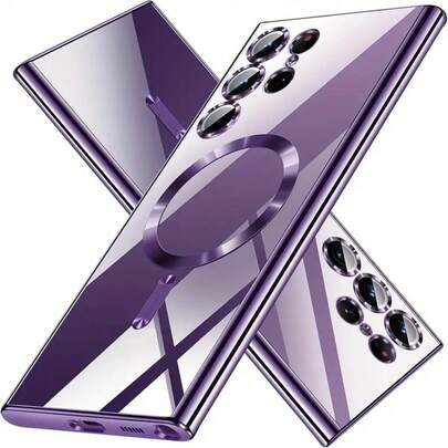 Funda de teléfono compatible con Samsung S25, S25+, S25 Ultra, S25 Edge, compatible con carga inalámbrica, borde enchapado a prueba de golpes con protección de Body completo compatible con Samsung S24, S24+, S24 FE, S24 Ultra, S23, S23+, S23 FE, S23 Ultra, S22, S22+, S22 Ultra, A35, A55, A05, A15, A06, A16, y Apple 16, 15, 14, 13, 12, 11 Pro Max Plus, 7, 8, SE, 7P, 8P, X, 16e