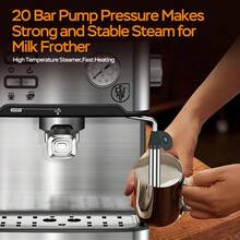 Semi-Automatic Espresso Machines - US A Type Plug(110-127V) - View 5