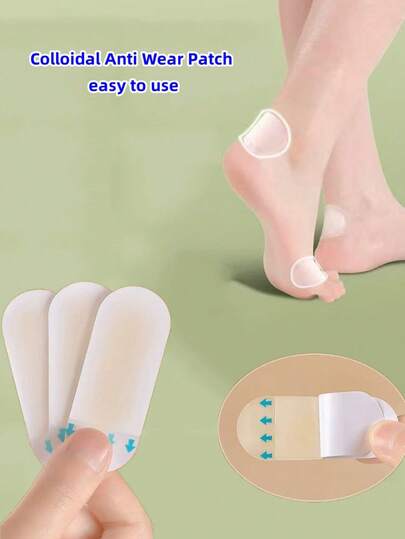 3 szt. żelowych nakładek na pęcherze w różnych rozmiarach, niewidoczne, ultracienkie nakładki na pięty dla kobiet, wkładki do butów zapobiegające otarciom