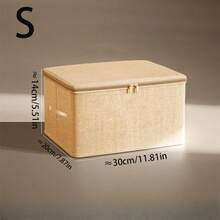 1 hộp đựng quần áo gấp gọn bằng vải, giỏ đựng đồ gia dụng cho tủ quần áo, quần áo, chăn, hộp đựng nhiều lớp có tay cầm (kích thước S có tay cầm ở 2 mặt, kích thước khác có tay cầm ở 3 mặt) - Nhiều màu - Xem 14