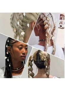 40 Pieces Of Wig Dreadlocks, Curly Hair Bangs, Braided Hair Ring,Gifts,Travel,Gifts For Women,Hair Stuff,Stocking Stuffers