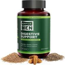 KAPIVA MEN Digestive Support Supplement With Triphala, Ajwain, Cumin, And Other Herbs And Vitamins, Supports Healthy Digestion And Gut Health, 60 Day Supply, 120 Capsules - Flavor NameA - View 1
