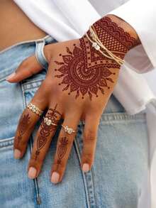 临时纹身 - 棕色 - 查看 4