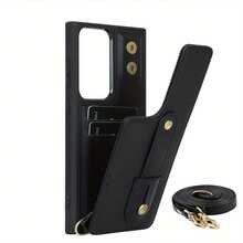 OUKNOEO Fashion Crossbody Bag & Faux Leather Phone Case, Compatible With IPhone 17 Air, 16e, 15, 14, 13, 12, 11 Pro, XS Max, 7, 8 Plus, XR, SE, And Galaxy S25 Edge, S24, S23, S22 Ultra Plus, A13, A14, A15, A16, A35, A36, A53, A54, A55, A56, Z Fold 7 FE, 6, 5, 4 - Black - View 28