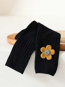 6 Pairs Girls Floral Tights, Cute & Sweet, Suitable For Spring, Autumn, All Seasons, Matching School Uniforms - Multicolor - View 9