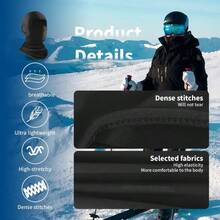 Passamontagna integrale per attività all'aperto - Copricapo invernale per sci e ciclismo, elastico e traspirante, passamontagna unisex con scaldacollo per uomini e donne, sport all'aperto e viaggi, copertura completa del viso