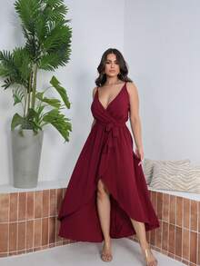 Women's Long Dress - Burdeos - Ver 1