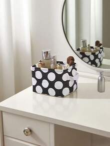 1 Piece Fabric Storage Box, Desktop Organizer For Cosmetics, Books, Dolls, Underwear Storage Basket