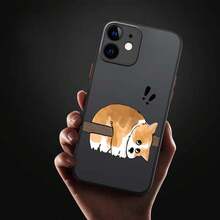 Patrón de arte de oso de dibujos animados compatible con Apple 16 15 14 13 12 XR XS Pro Plus funda protectora de TPU suave transparente mate - Colores mixtos - Ver 2