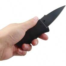 Navaja Tctica Color Negra En Forma De Tarjeta De Crdito - inicial - Ver 4